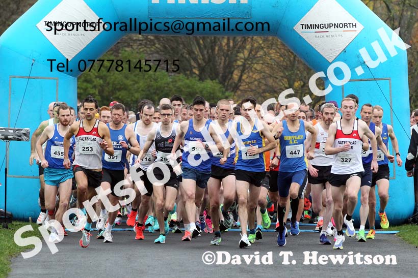 Senior Mens and Womens 2021 Heaton Memorial 10k Road Race, Town Moor, Newcastle. Photo: David T. Hewitson/Sports for All Pics